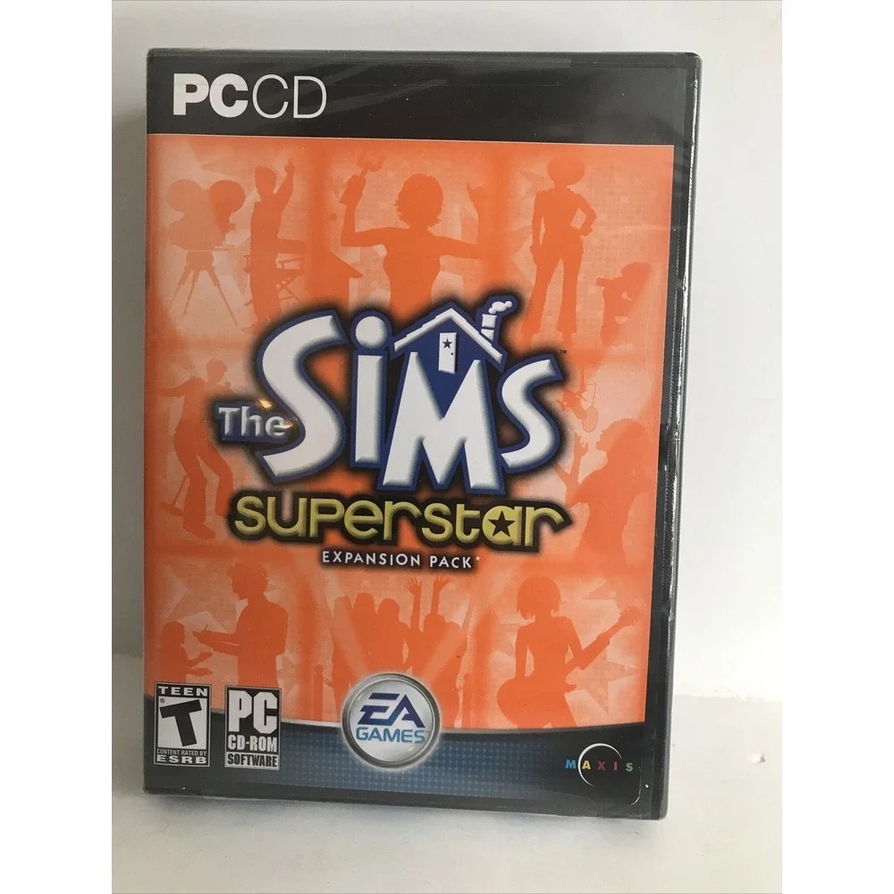Sims: Superstar Expansion Pack (PC, 2003) new never opened‎ NEW